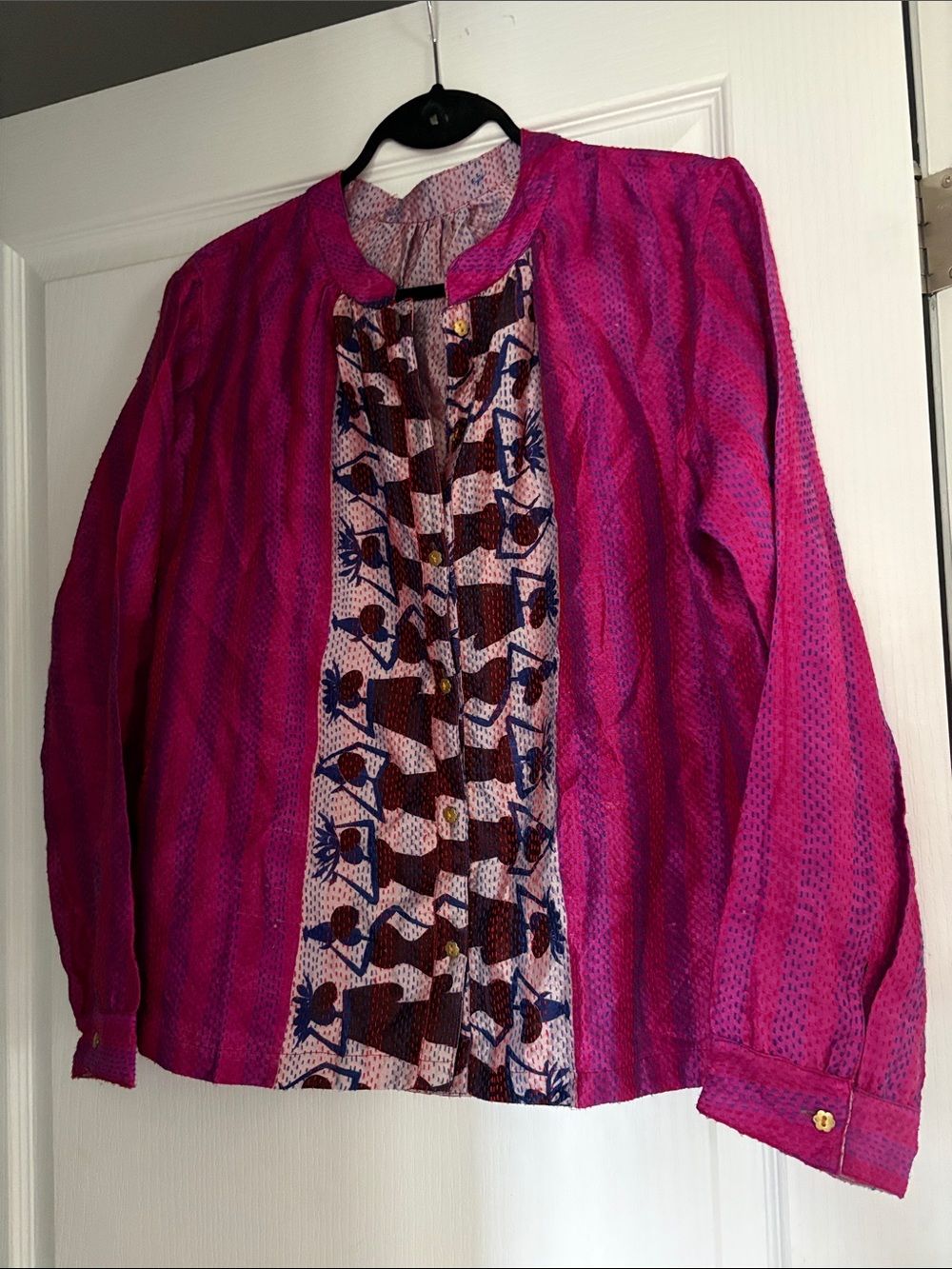 AML Paris reversible Silk shirt. Fits Small or medium.